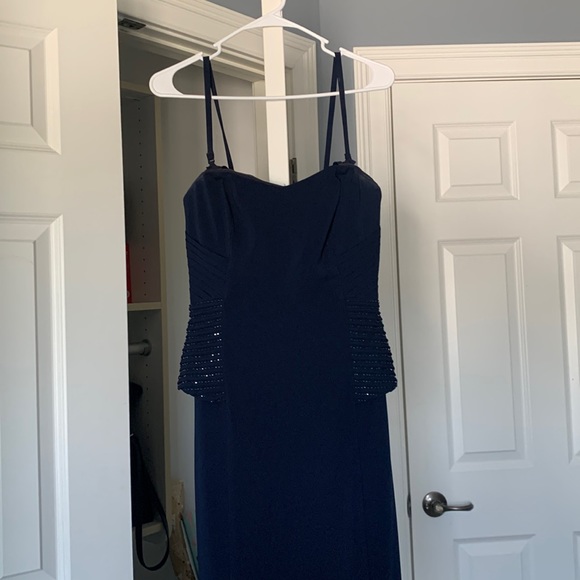 Ralph Lauren long navy blue dress - Picture 1 of 7